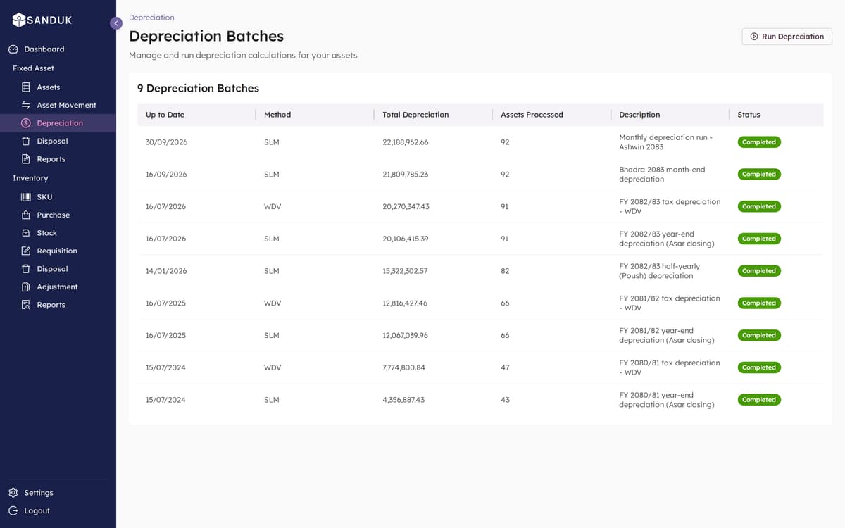 Manamuri interface